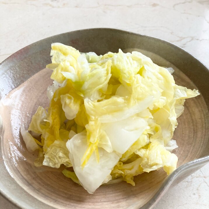 白菜の浅漬けレモン風味